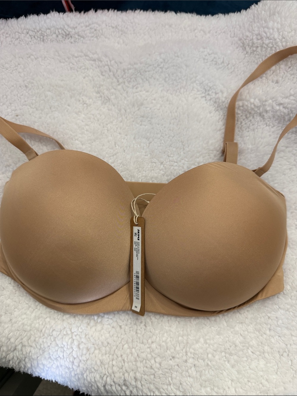 SKIMS Tan Strapless Convertible T-Shirt Bra